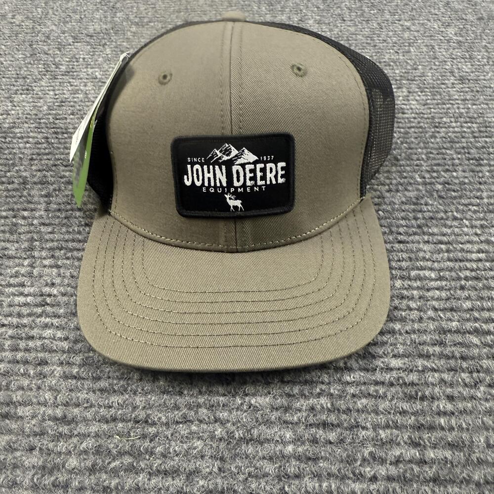 John Deere Hat Cap Snap Back Mesh Trucker Patch Equipment Mens One Size